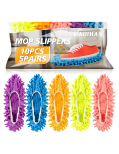 Zapatillas Mop de Limpieza MAQIHAN - Talla 8 - 5 Pares