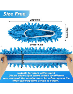 Zapatillas Mop de Limpieza MAQIHAN - Talla 8 - 5 Pares 2
