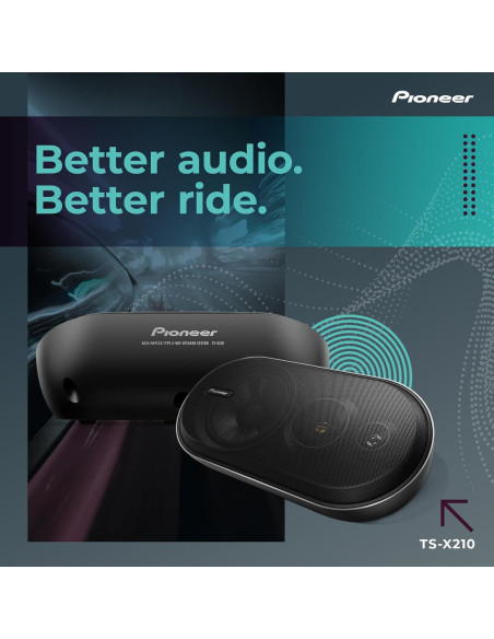 Altavoces Pioneer TS-X210 4" 3-Vía Montaje Superficial 100W