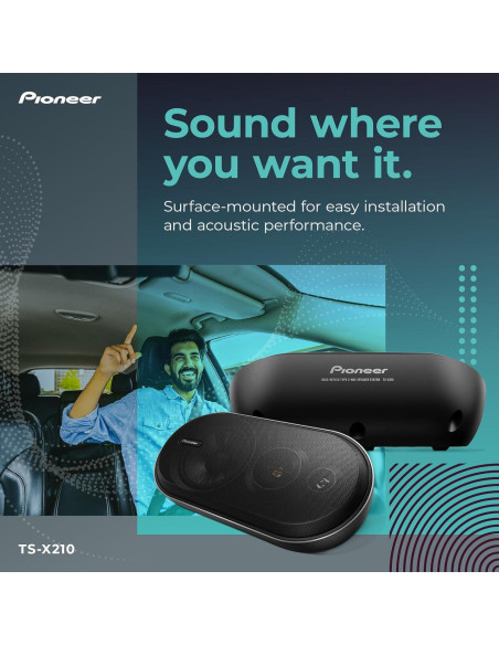 Altavoces Pioneer TS-X210 4" 3-Vía Montaje Superficial 100W