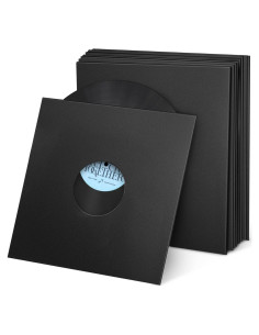 Facmogu 10 Fundas de Papel Kraft para Discos de Vinilo 12"