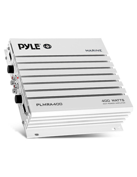 Amplificador Marino Pyle PLMRA400 4 Canales 400W Impermeable