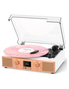 Reproductor de Vinilo Bluetooth VICTRESS TE-2032WH 3 Velocidades