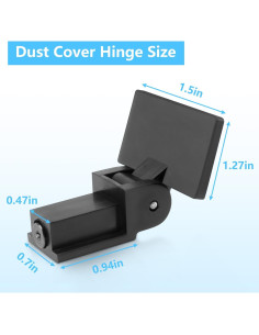 Bisagra de Cubierta de Polvo Sxkxm para Tocadiscos Audio Technica y Sony 2