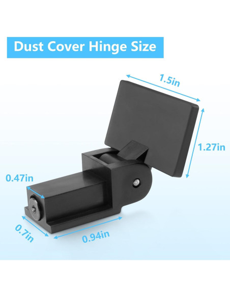 Bisagra de Cubierta de Polvo Sxkxm para Tocadiscos Audio Technica y Sony