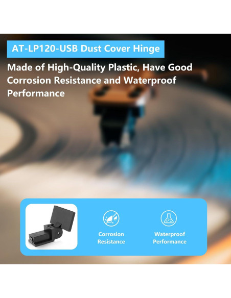 Bisagra de Cubierta de Polvo Sxkxm para Tocadiscos Audio Technica y Sony