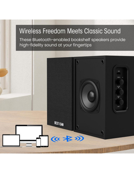 Altavoces de Estante Activos Bestisan SR16 Bluetooth 2.0
