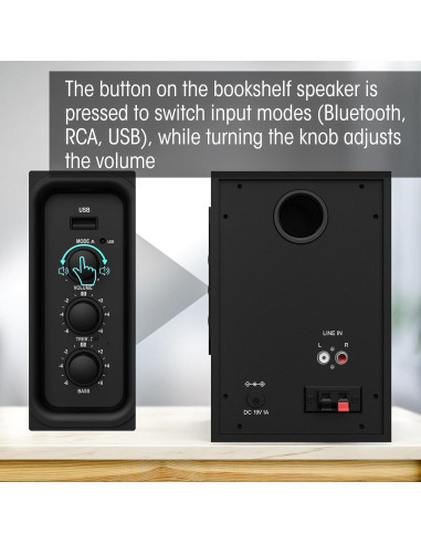 Altavoces de Estante Activos Bestisan SR16 Bluetooth 2.0