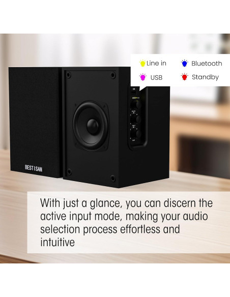 Altavoces de Estante Activos Bestisan SR16 Bluetooth 2.0