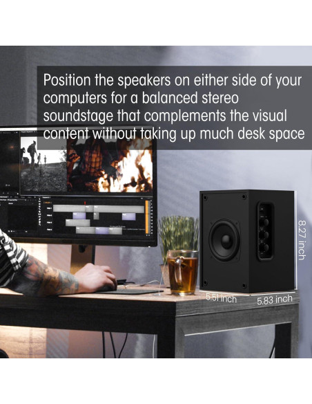 Altavoces de Estante Activos Bestisan SR16 Bluetooth 2.0