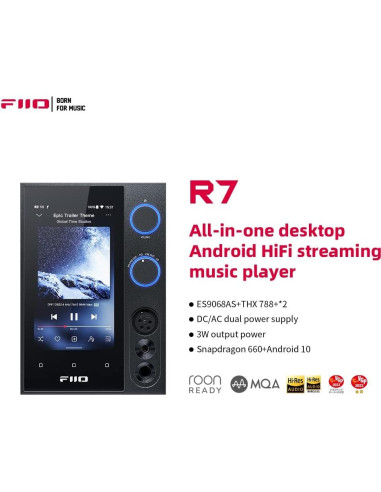 Reproductor de Streaming FiiO R7 DAC Amplificador 2.76kg