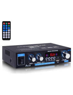 Amplificador Estéreo AK35 200W Bluetooth 5.0 2.0 Canales