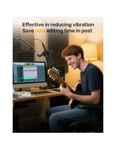 Soporte de choque Kubeisi para micrófono AT2020 con filtro pop 2