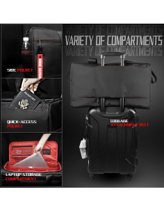 Bolsa de Zapatillas de Viaje Krone Kalpasmos Roja con Divisores 2