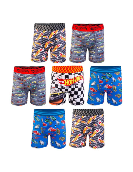 Boxers y calzoncillos Hot Wheels para niños 100% algodón y poliéster