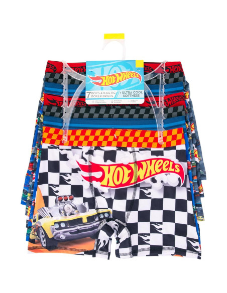 Boxers y calzoncillos Hot Wheels para niños 100% algodón y poliéster