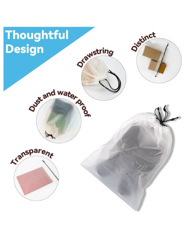 Bolsa para zapatos ZYF - 10 piezas, 40x30 cm, impermeable y a prueba de polvo