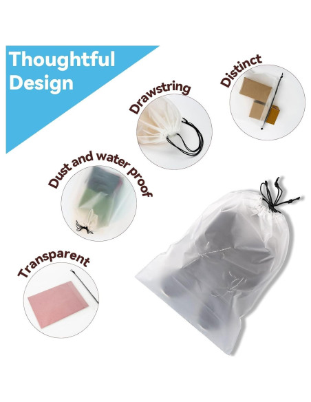 Bolsa para zapatos ZYF - 10 piezas, 40x30 cm, impermeable y a prueba de polvo
