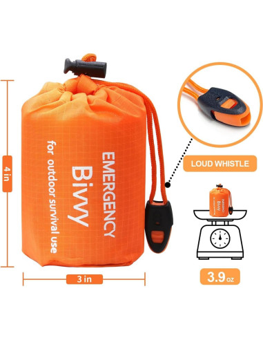 Saco de dormir de emergencia Genérico Bivy térmico 226g