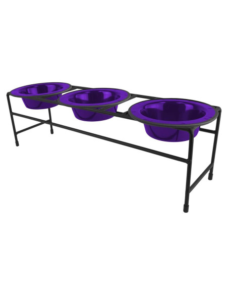 Comedero Elevado Triple Platinum Pets para Gato y Cachorro 0.75 Taza