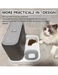 Dispensador Automático de Comida y Agua Kathson 2 en 1 1L/2.8L 2