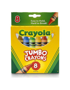 Crayones Grandes Crayola, Caja de 8 Colores Asortidos
