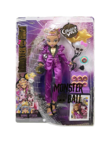 Muñeca Clawdeen Wolf Monster High Fiesta Monster Ball 25cm