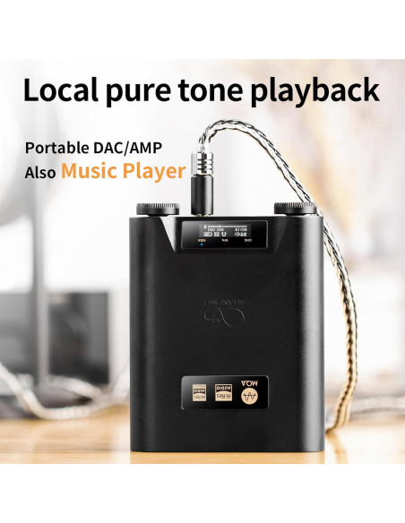 DAC/AMP Portátil SHANLING H5 HiFi Bluetooth 5.0 768kHz