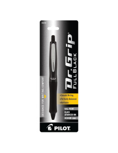 Bolígrafo Pilot Dr. Grip Full Black Retráctil Tinta Negra