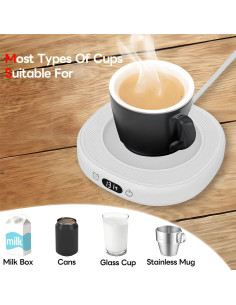 Calentador de Taza ZIHHO 28W 3 Temperaturas Negro/Rosa 2