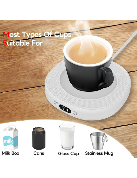 Calentador de Taza ZIHHO 28W 3 Temperaturas Negro/Rosa