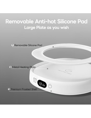 Calentador de Taza ZIHHO 28W 3 Temperaturas Negro/Rosa