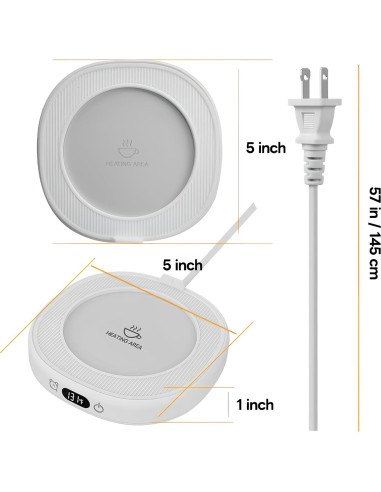 Calentador de Taza ZIHHO 28W 3 Temperaturas Negro/Rosa