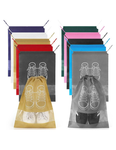 10 Bolsas de Zapatos Portátiles KINYFY 32x44 cm Impermeables