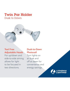 Luz de Seguridad Exterior Lithonia Lighting Ajustable 150W 2