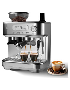 Máquina de Espresso GarveeHome con Molinillo y Espumador 2.3L