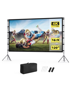Pantalla de Proyector KHQ 120" (304.8 cm) Plegable con Soporte