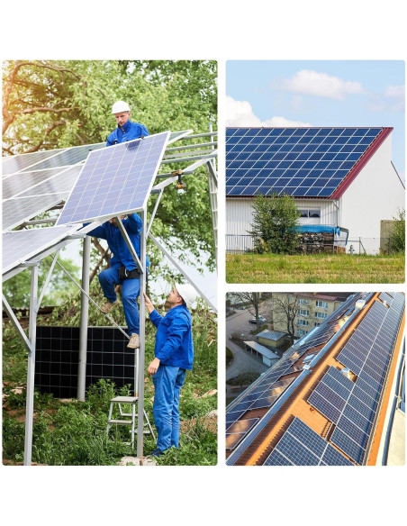 Kit Solar 200W WERCHTAY Bifacial PWM 30A Celdas A+