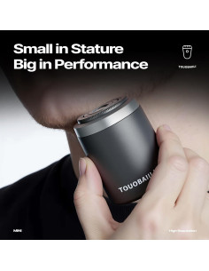 Afeitadora eléctrica Touobaiili Mini T01 a prueba de agua IPX7 2