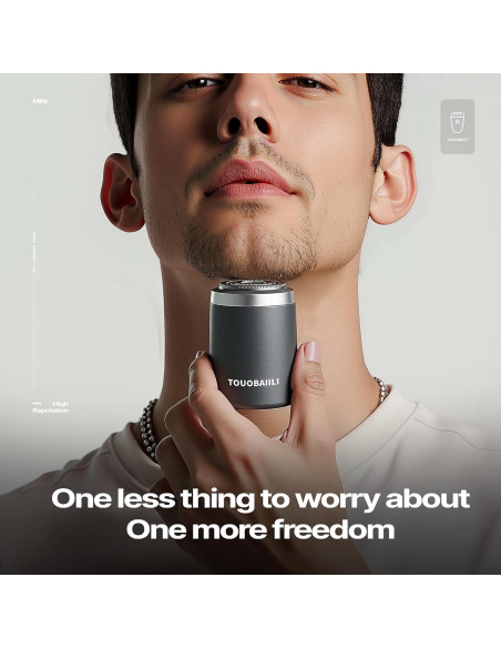 Afeitadora eléctrica Touobaiili Mini T01 a prueba de agua IPX7