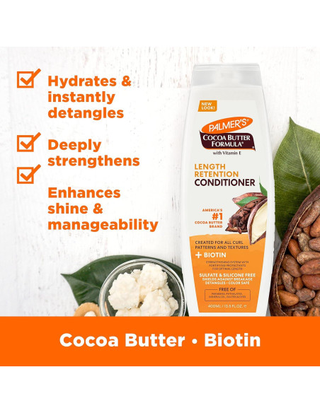 Acondicionador Palmer's Manteca de Cacao y Biotina 382g