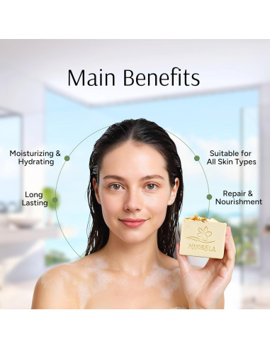 Jabón Natural Marbela de Jazmín Silvestre 99.22 g - Vegano