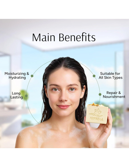 Jabón Natural Marbela de Jazmín Silvestre 99.22 g - Vegano