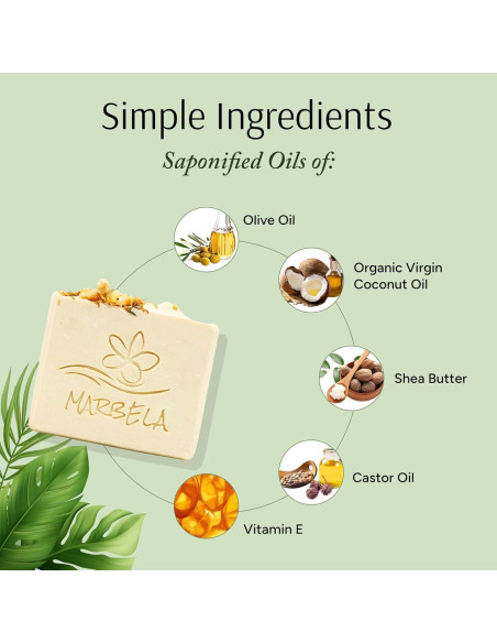Jabón Natural Marbela de Jazmín Silvestre 99.22 g - Vegano