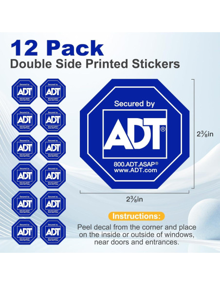 Paquete de 12 Etiquetas de Seguridad Gestarich Impermeables