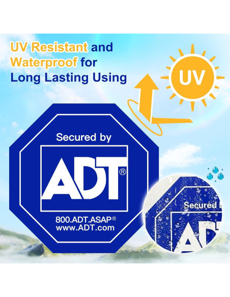 Paquete de 12 Etiquetas de Seguridad Gestarich Impermeables