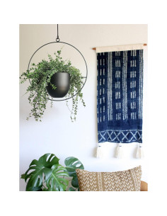 Maceta Colgante Abetree Negra 14cm para Plantas Interior/Exterior 2