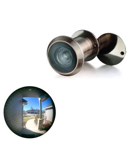 Mirador de Puerta TOGU TG3522YG Cobre Antiguo 220 Grados