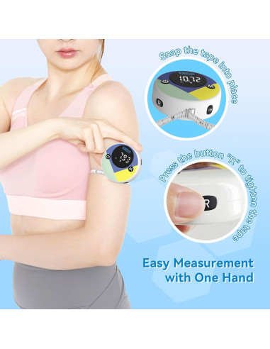 Cinta Métrica Digital EJEJAY 150cm con App y Pantalla LED