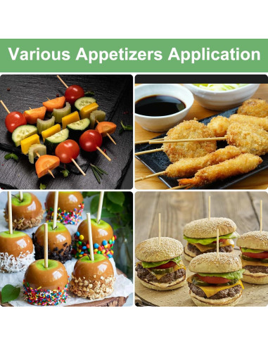 Palitos de Caramelo de Bambú CJFocus 14cm 50 Piezas